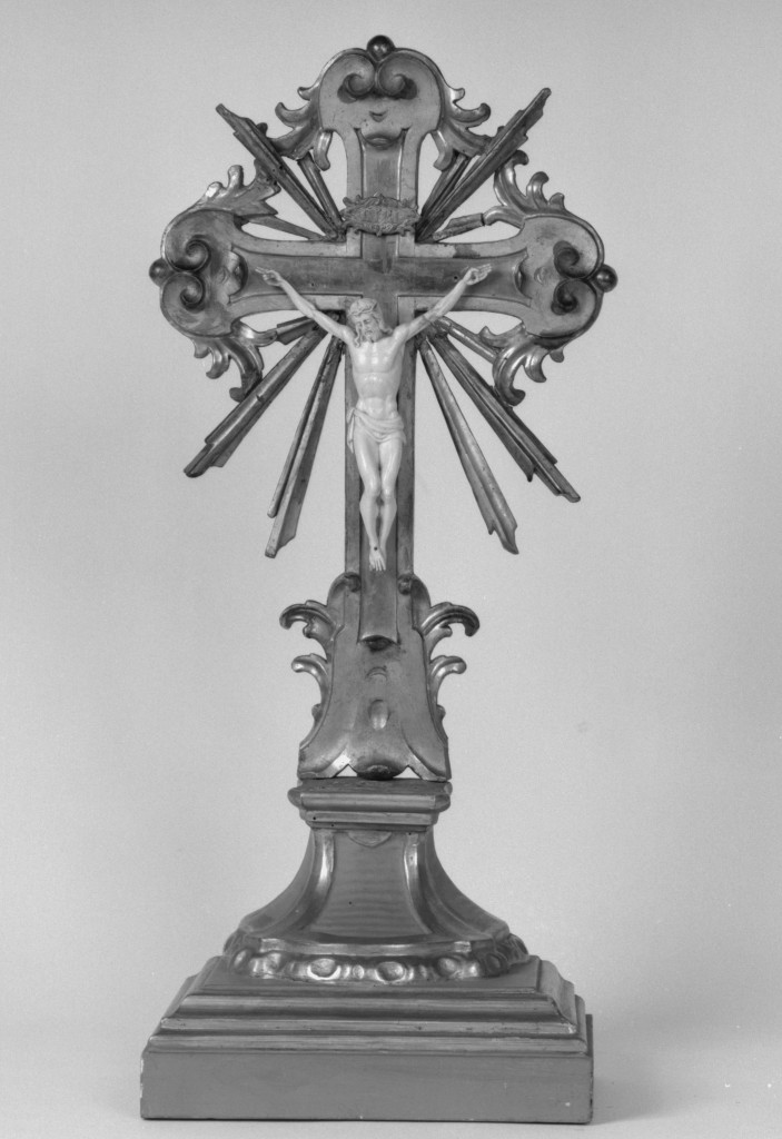 croce da tavolo - manifattura emiliana (secc. XVIII/ XIX)