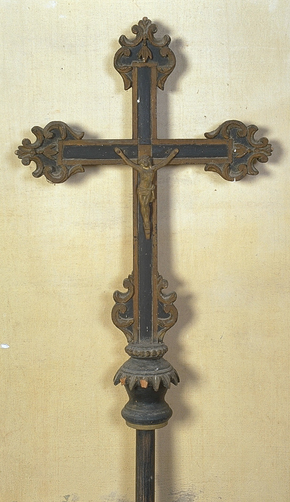croce processionale - manifattura ferrarese (sec. XIX)