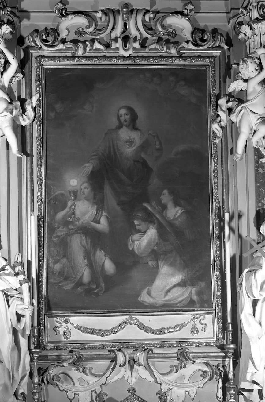 Sacro Cuore di Gesù (dipinto) di Tedeschi Pietro (sec. XVIII)