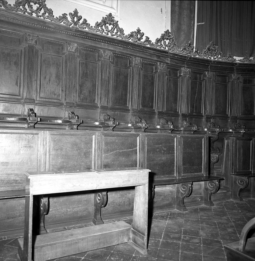 stalli del coro - bottega emiliano-romagnola (sec. XVIII)
