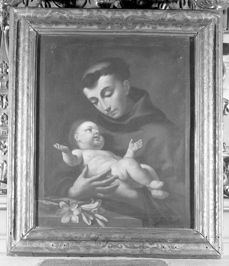 Sant'Antonio da Padova (dipinto) di Bartolini Giuseppe Maria (sec. XVIII)