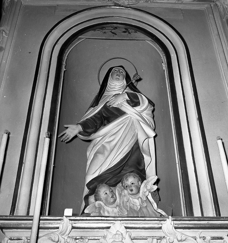 Santa Teresa d'Avila (scultura) di Scandellari Filippo (bottega) (seconda metà sec. XVIII)