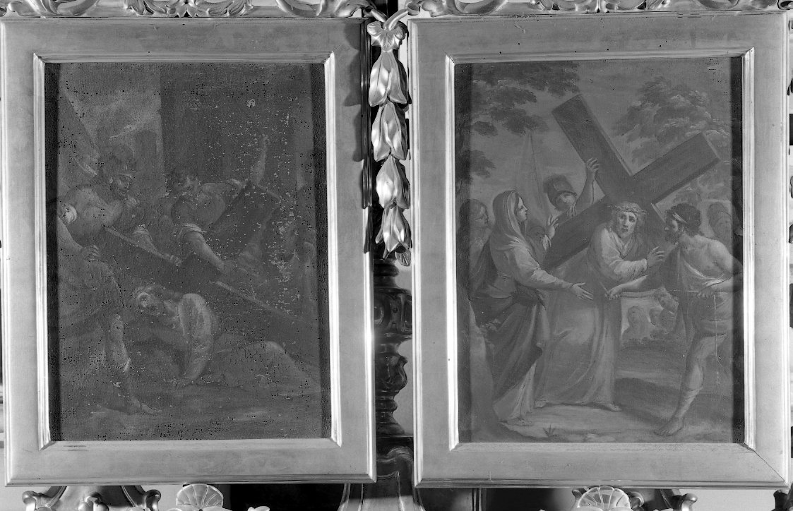 Stazioni della Via Crucis (dipinto, insieme) - ambito emiliano-romagnolo (sec. XVIII)