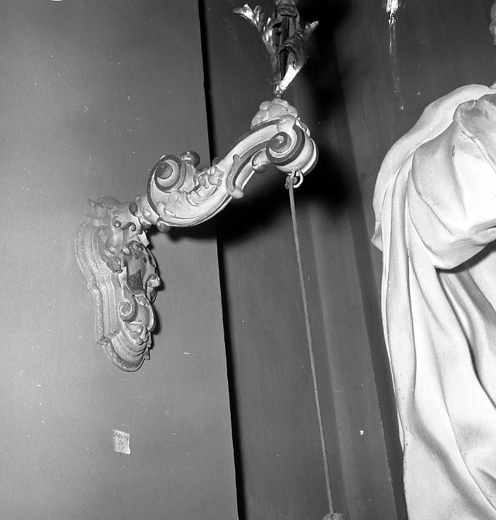 candeliere da parete, serie - bottega emiliano-romagnola (sec. XVIII)