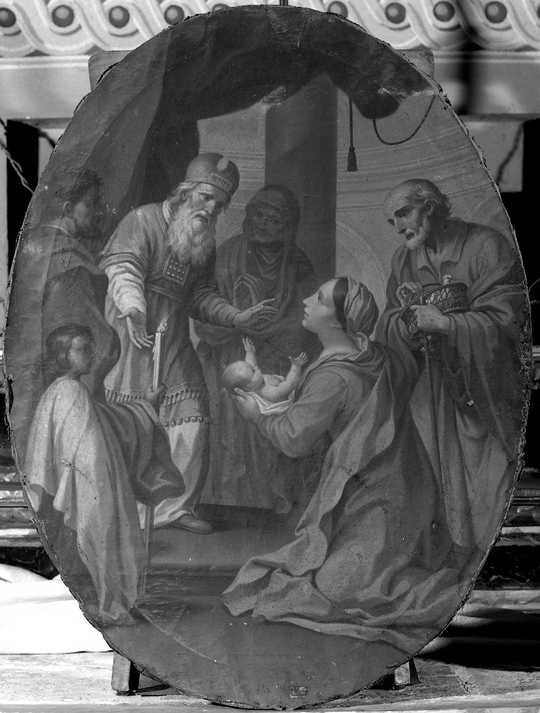 presentazione di Gesù al tempio (dipinto, elemento d'insieme) - ambito imolese (sec. XVIII)