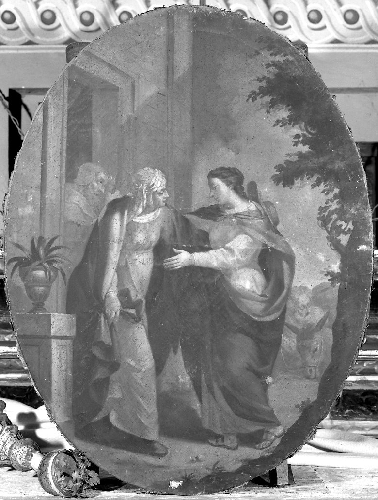 visitazione (dipinto, elemento d'insieme) - ambito imolese (sec. XVIII)