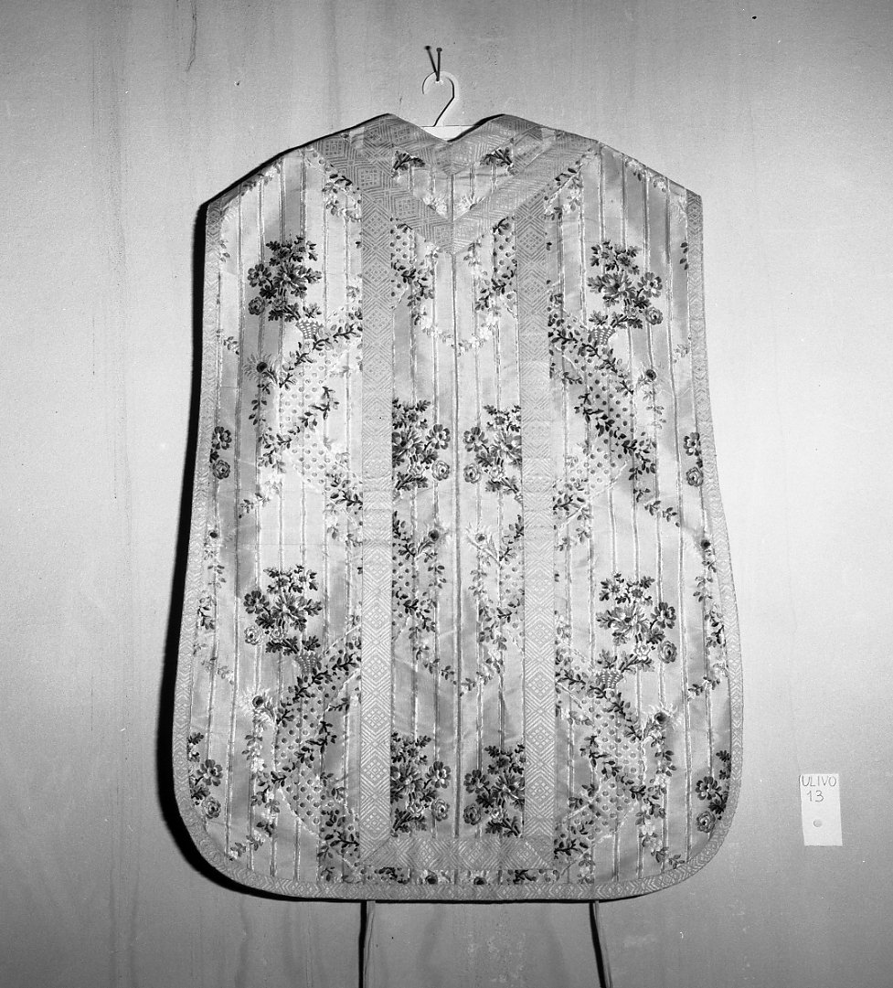 paramento liturgico, insieme - manifattura emiliano-romagnola (seconda metà sec. XIX)