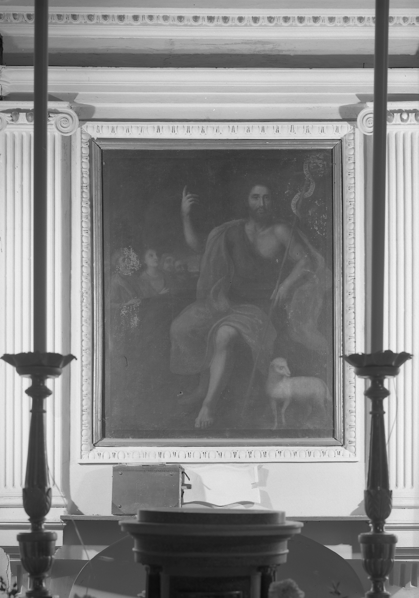 San Giovanni Battista predica nel deserto (pala d'altare) - ambito imolese (prima metà sec. XIX)