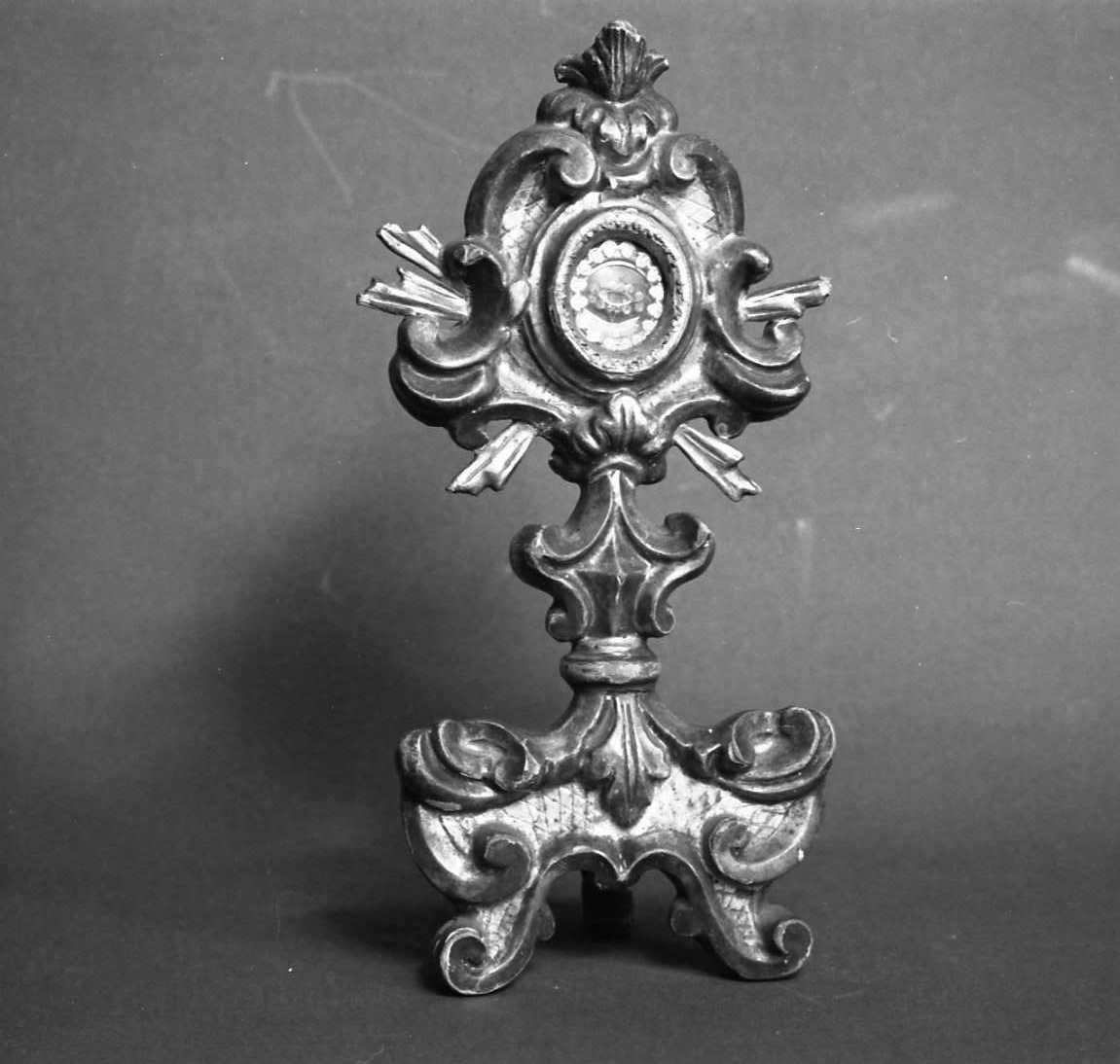 reliquiario - a ostensorio - bottega emiliano-romagnola (prima metà sec. XIX)