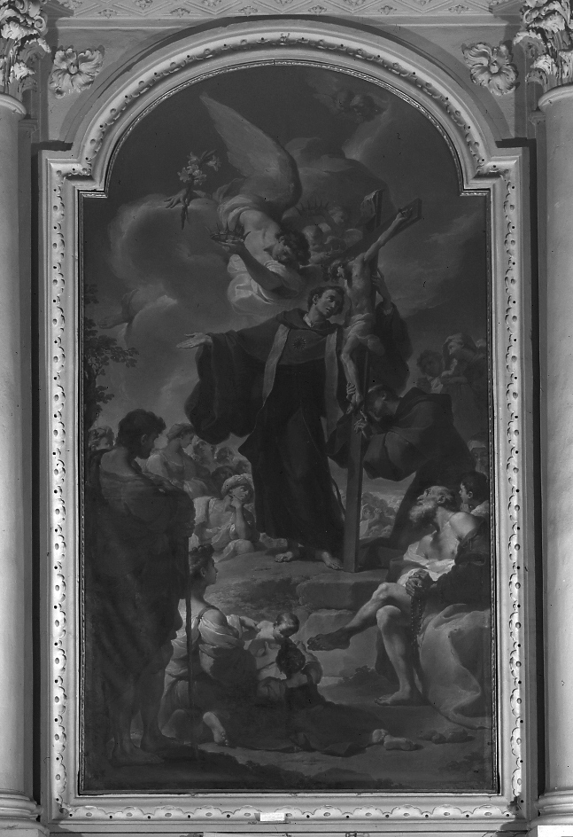 San Nicolò da Tolentino (dipinto) di Gandolfi Ubaldo (attribuito) (sec. XVIII)