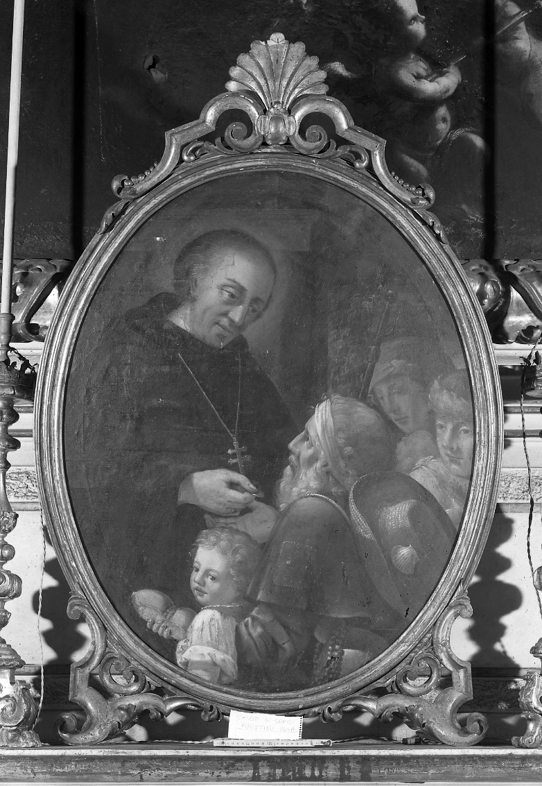 San Tommaso di Villanova (quadro d'altare) di Meloni Pietro Antonio (attribuito) (fine sec. XVIII)