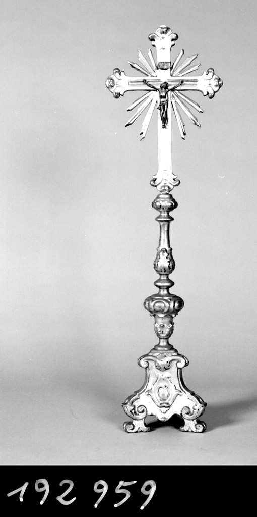 croce d'altare - manifattura emiliana (secc. XVIII/ XIX)