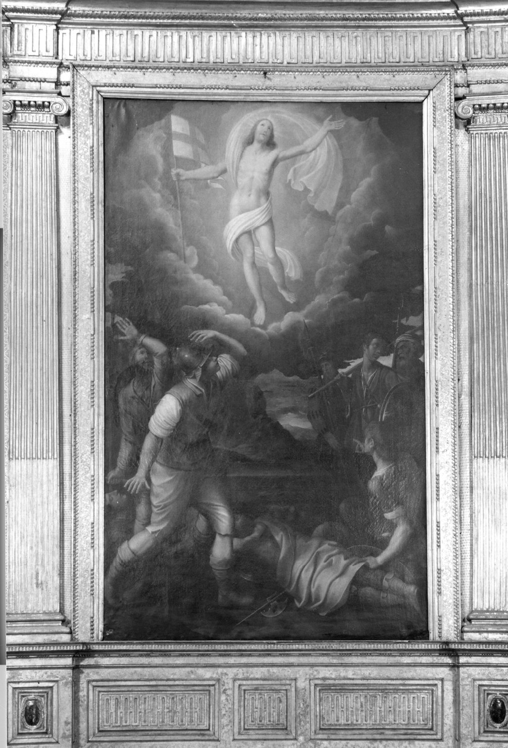 Resurrezione di Cristo (pala d'altare) di Bertusio Giovanni Battista detto Todeschino (sec. XVII)