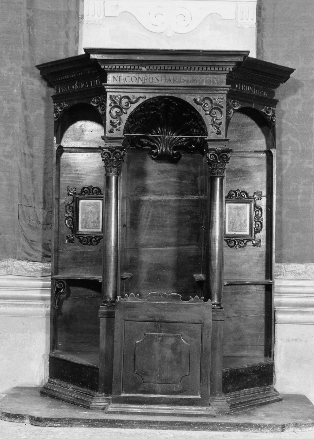 confessionale di Mirandola Domenico Maria (maniera) (inizio sec. XVII, sec. XVII)