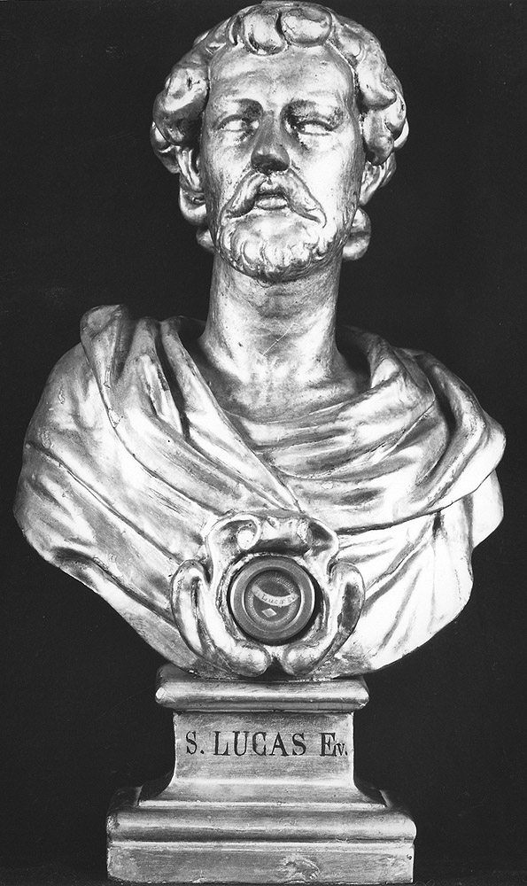 San Luca (reliquiario - a busto) - ambito emiliano (secc. XVIII/ XIX)