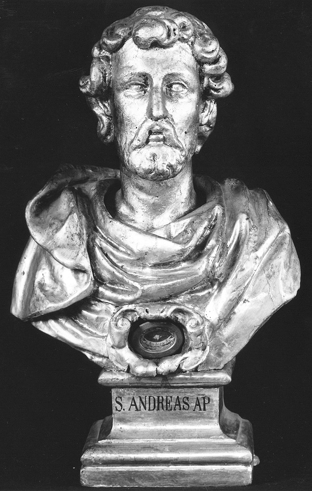 Sant'Andrea (reliquiario - a busto) - ambito emiliano (secc. XVIII/ XIX)