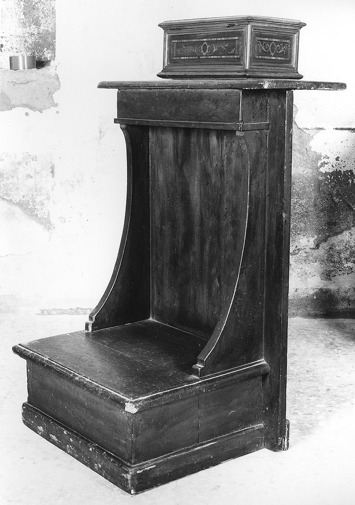 inginocchiatoio - manifattura emiliana (secc. XIX/ XX)