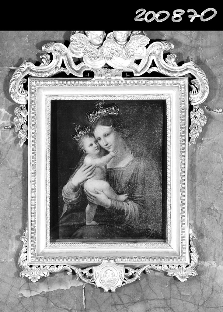 Beata Vergine del Divino aiuto, Madonna con Bambino (dipinto) - ambito romano (sec. XIX)