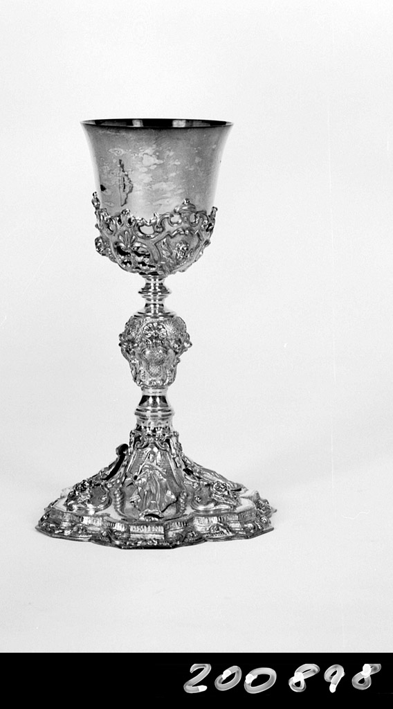 calice - manifattura emiliana (ultimo quarto sec. XIX)