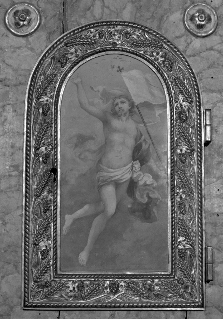 Cristo redentore (sportello di tabernacolo) di Calvi Jacopo Alessandro detto Sordino (inizio sec. XIX)