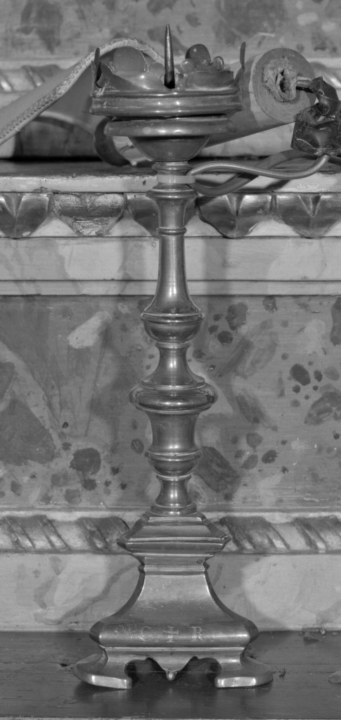 candeliere - manifattura emiliana (metà sec. XVIII)