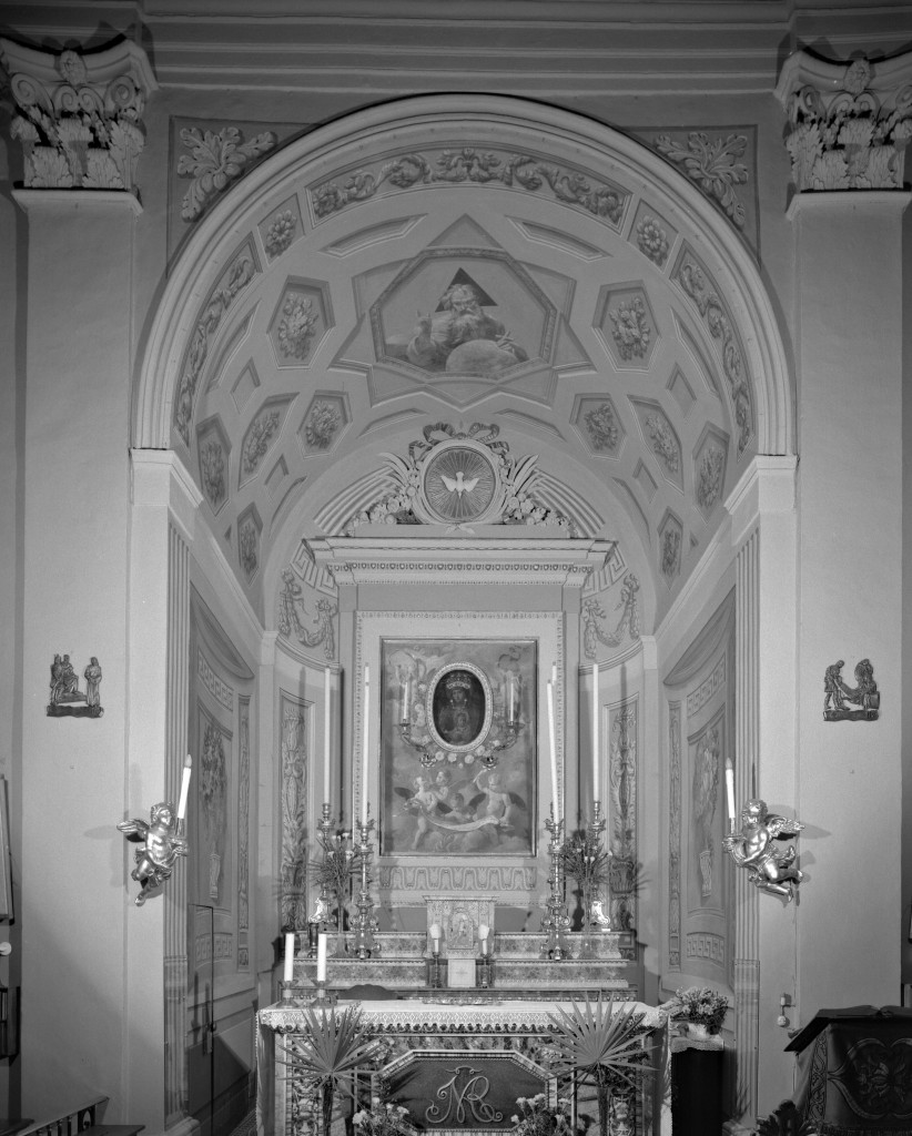 motivi decorativi a candelabra; fiori; cassettoni (decorazione pittorica) di Caponeri Gaetano, Fancelli Pietro (sec. XIX)