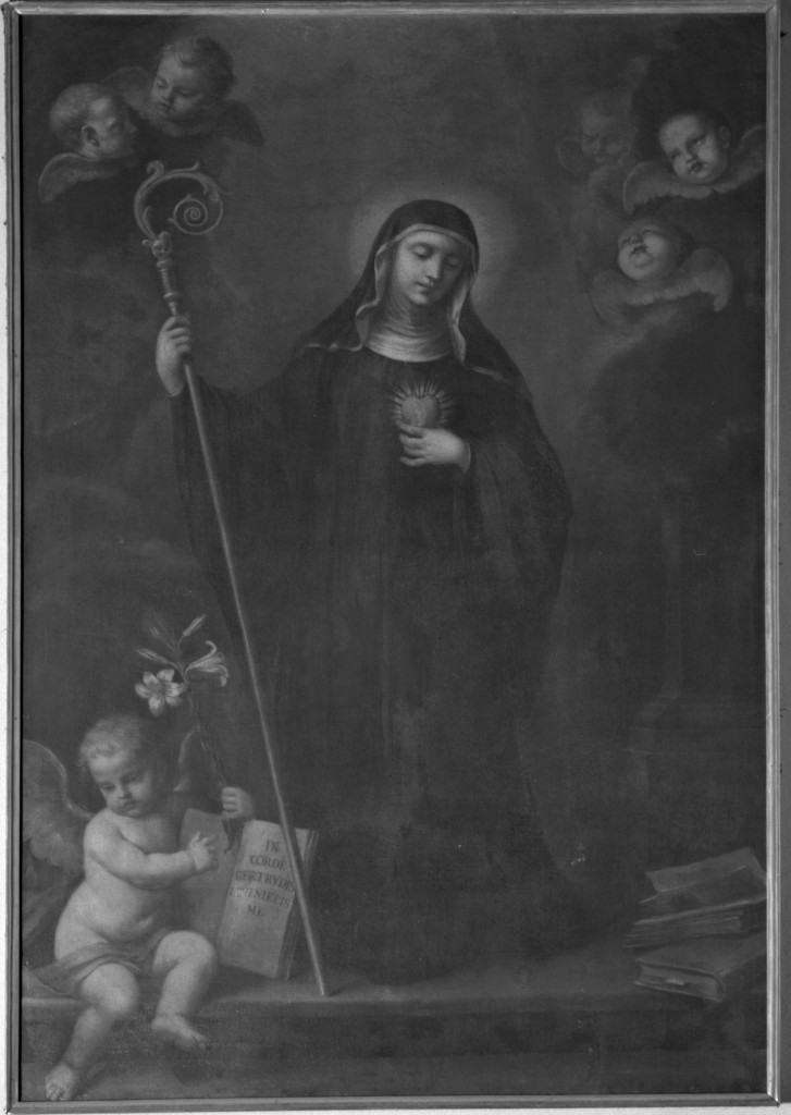 Santa Gertrude (dipinto) di Montanari Girolamo (metà sec. XVIII)