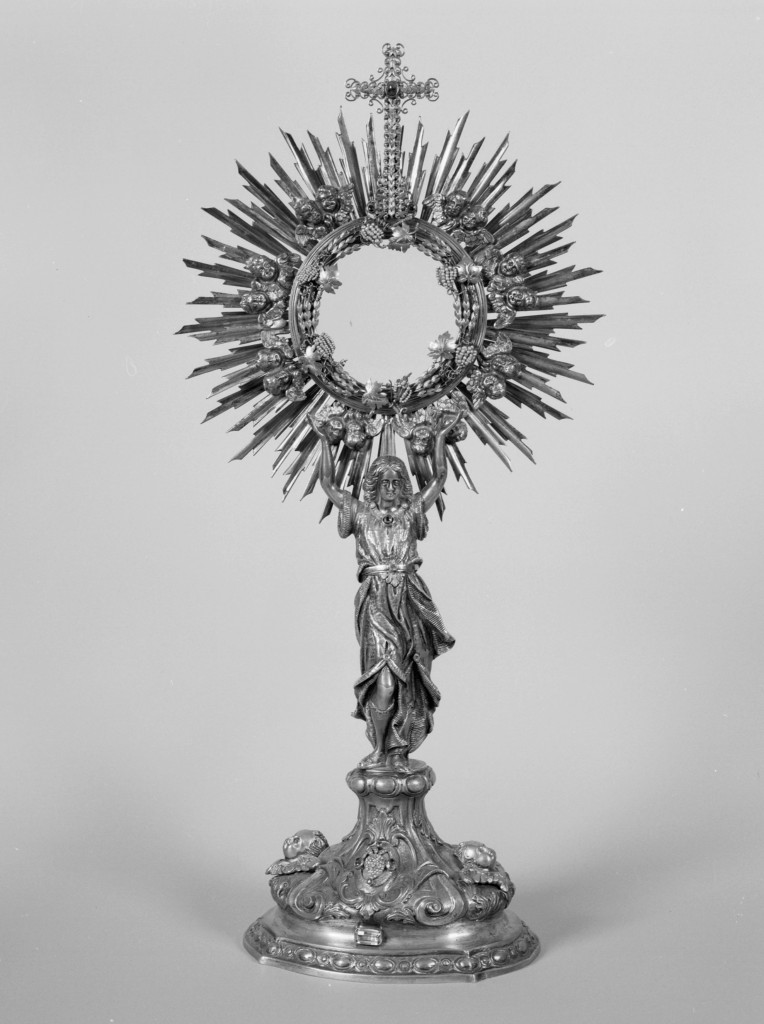 ostensorio - a raggiera - manifattura bolognese (sec. XX)