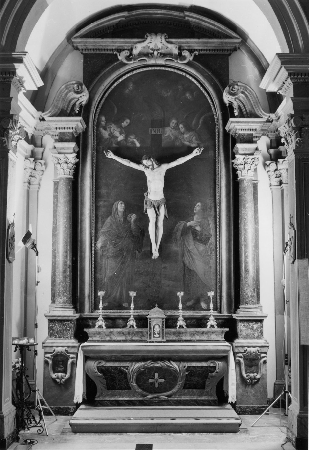 Sant'Antonio da Padova e Gesù Bambino (ancona) - manifattura emiliana (sec. XVII)