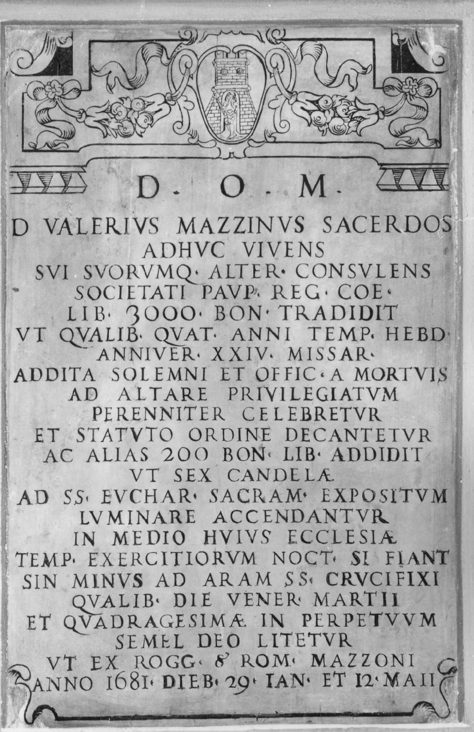 lapide - manifattura emiliana (sec. XVII)