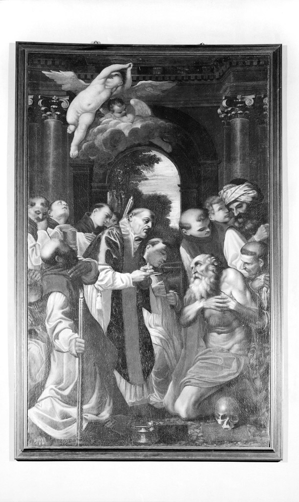 ultima comunione di San Girolamo (dipinto) - ambito bolognese (sec. XVII)