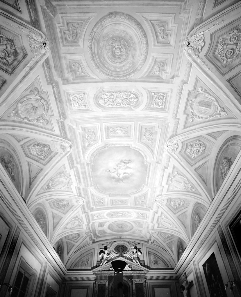 motivi decorativi a finta architettura (dipinto) di Tibaldi Raffaele, Mastellari Michele (sec. XIX)