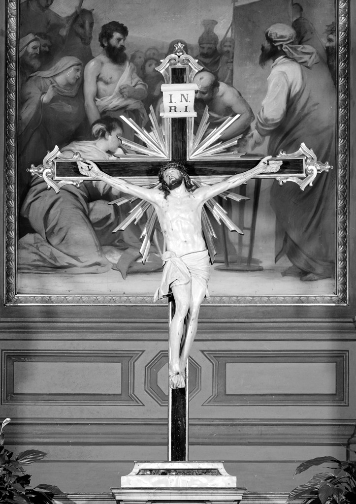 Cristo crocifisso (scultura) - ambito emiliano-romagnolo (seconda metà sec. XIX)