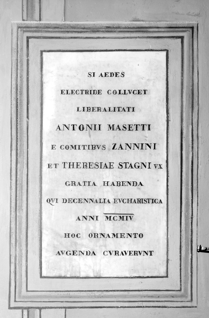 lapide documentaria - ambito bolognese (sec. XX)