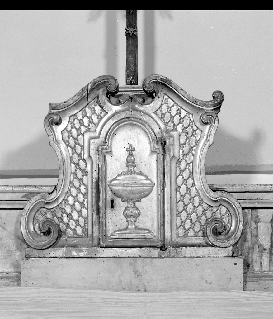 tabernacolo - a frontale architettonico - ambito bolognese (seconda metà sec. XVIII)