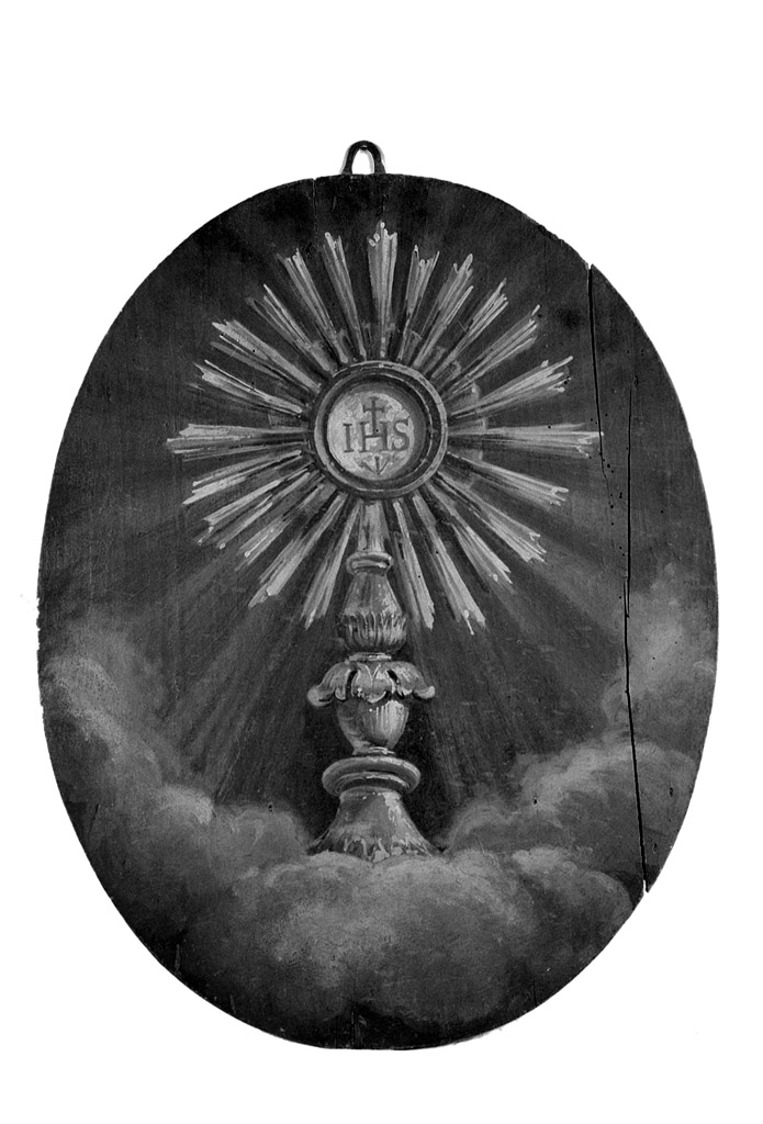 Santissimo Sacramento (targa devozionale) - ambito emiliano (sec. XIX)