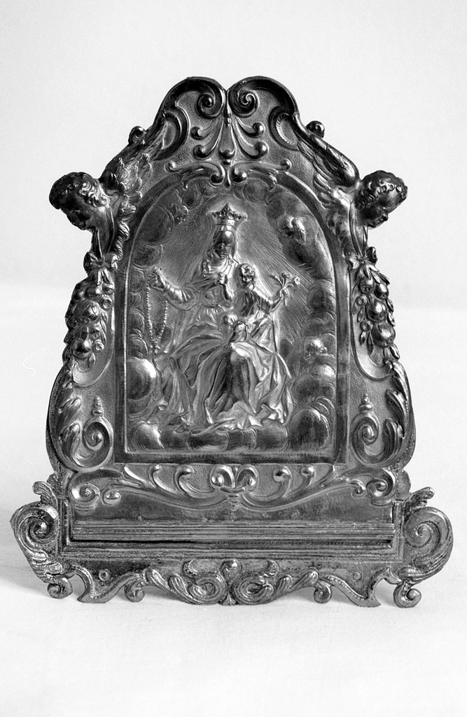 Madonna del Rosario (pace - a tavoletta) - ambito italiano (sec. XIX)