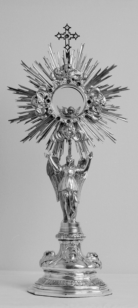 ostensorio - a raggiera - ambito bolognese (sec. XVIII)