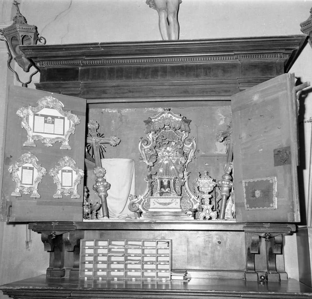 croce processionale, serie - bottega emiliana (sec. XVIII)