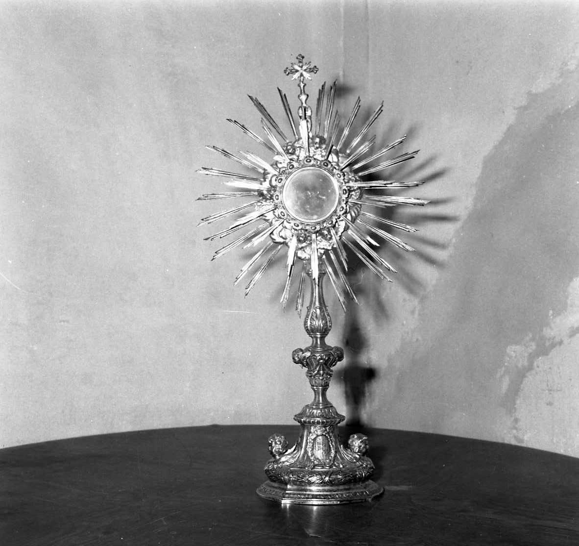 ostensorio - a raggiera - bottega emiliana (sec. XVIII)