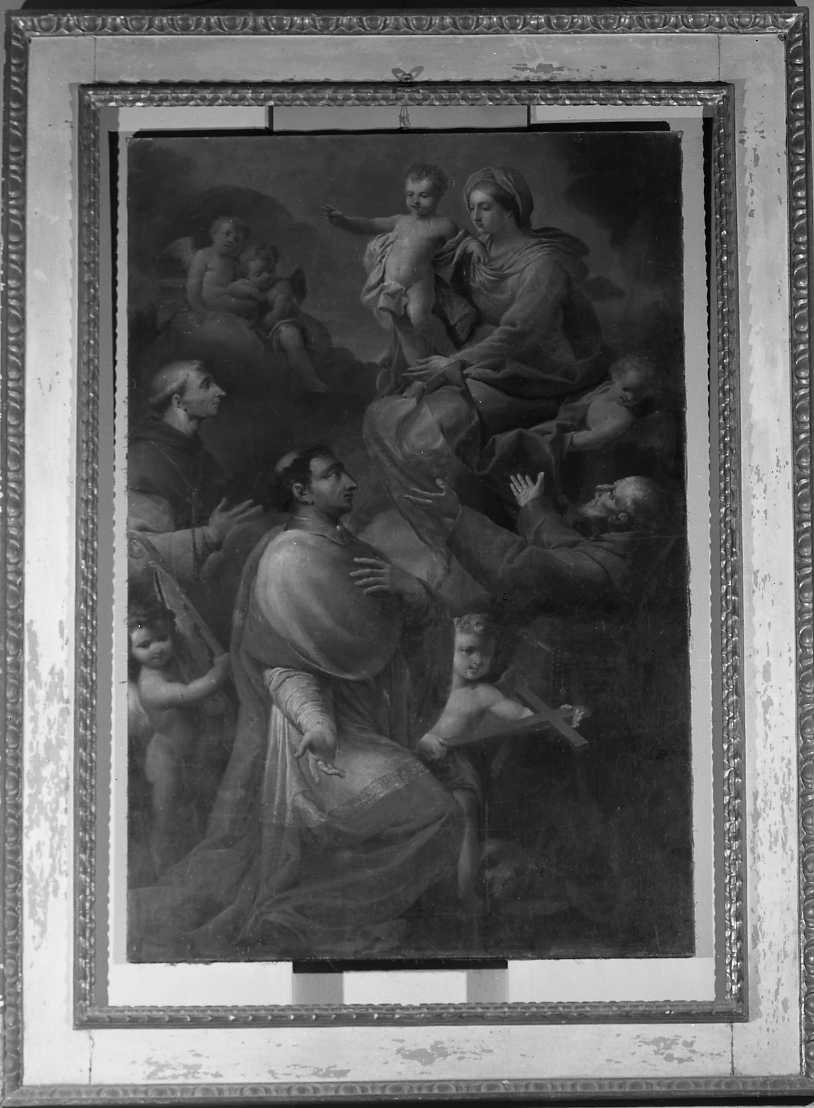 La Vergine col Bambino e i Santi protettori di Tossignano (dipinto) di Zampa Giacomo (fine sec. XVIII)