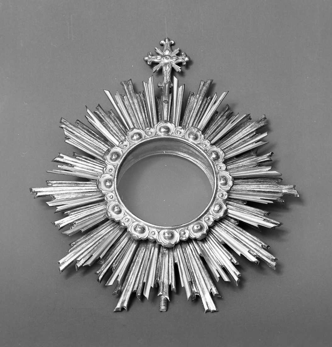 ostensorio - a raggiera - manifattura emiliana (sec. XIX)