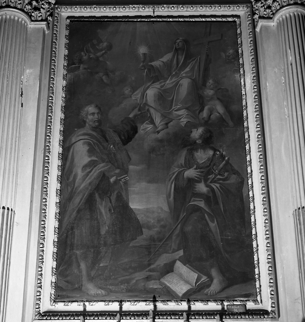 I Santi pietro e Paolo e la Fede (dipinto) - ambito emiliano (sec. XVIII)