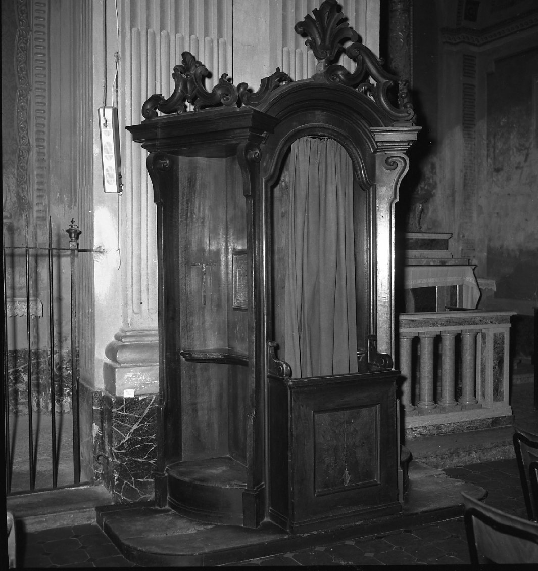 confessionale, coppia - manifattura emiliana (sec. XVIII)