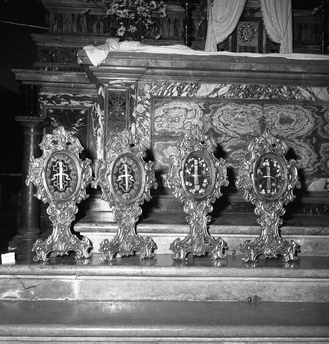 reliquiario, serie - manifattura emiliana (sec. XVIII)