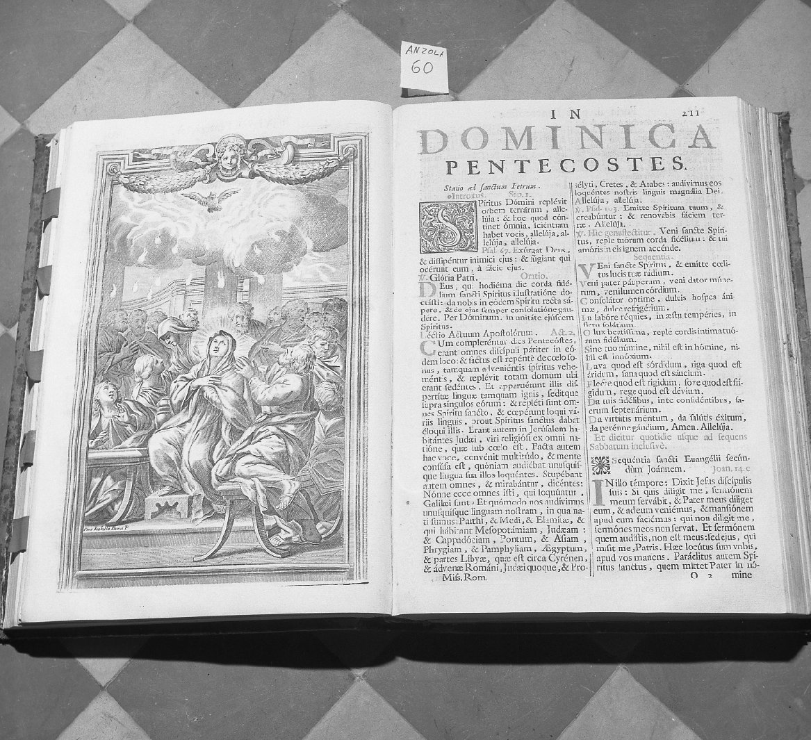 messale cantato - manifattura italiana (sec. XVIII)