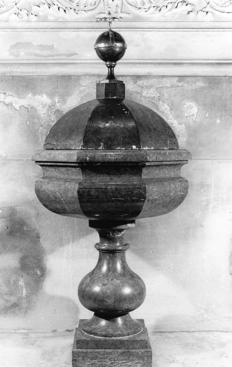 fonte battesimale - manifattura bolognese (primo quarto sec. XVIII)