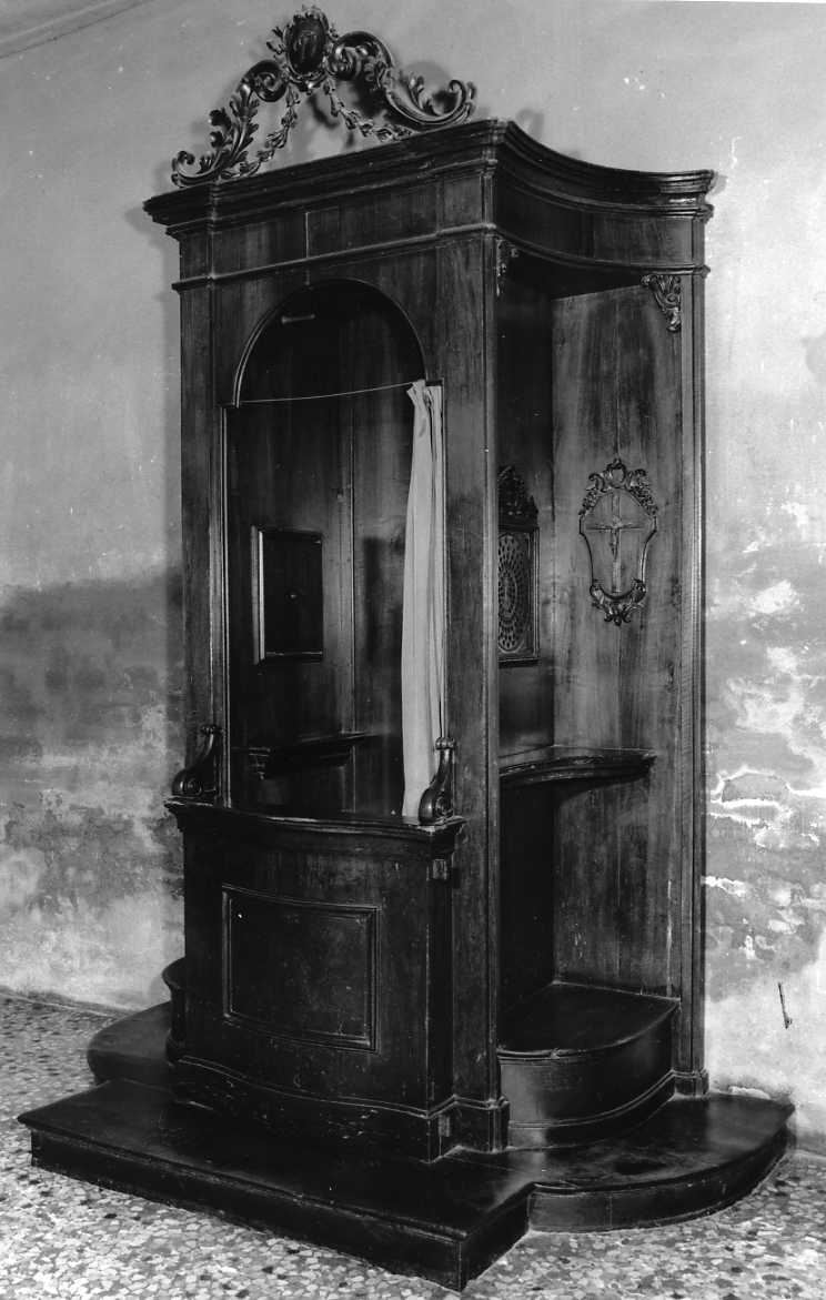 confessionale, coppia - manifattura bolognese (seconda metà sec. XVIII)