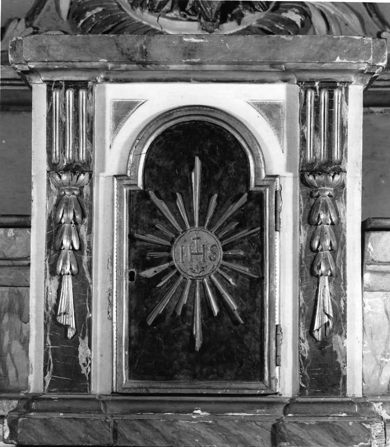 tabernacolo - a frontale architettonico - manifattura emiliana (seconda metà sec. XVIII)