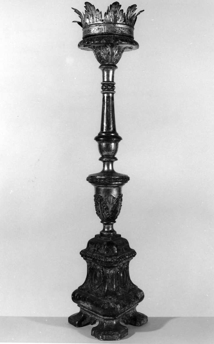 candeliere, serie - manifattura bolognese (ultimo quarto sec. XVIII)